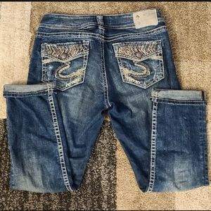 Silver Capris Sz W28/L33